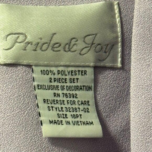 Pride & Joy Two Piece Formal Blazer Skirt Set Sz 18PT Lavender Outfit Set - Picture 3 of 12